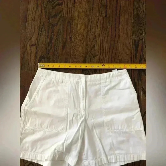Jones New York Signature Women’s 12 White 100% Cotton Deep Pocket Shorts - Picture 8 of 11